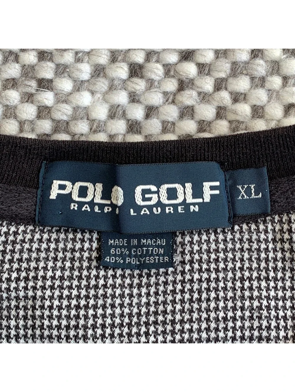 Polo Golf Ralph Lauren Men's Houndstooth Golf Vest XL